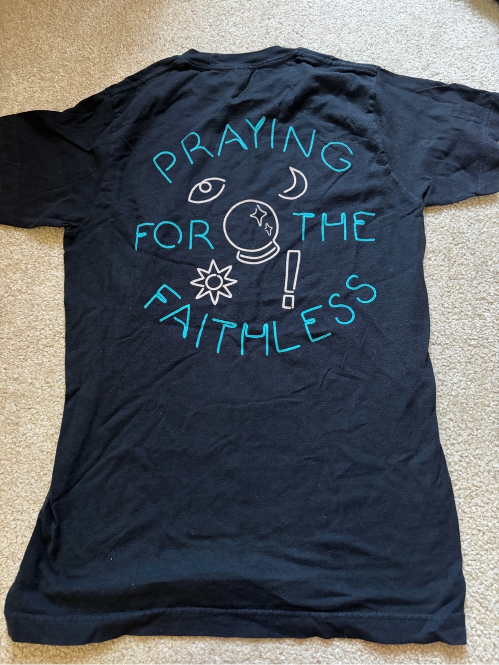 Panic at the Disco tour tee Praying For The Faithless Graphic - Black/Teal